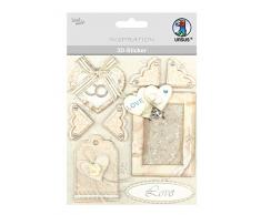 URSUS Pegatinas 3D de boda, se compone de varios niveles, materiales de alta calidad, autoadhesivas, para decorar tarjetas de felicitaciÃ³n, scrapbooking y otras manualidades, carbÃ³n, talla Ãºnica