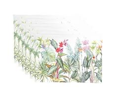 Clayre & Eef JUB40 - Manteles Individuales (6 Unidades) 48 x 33 cm.