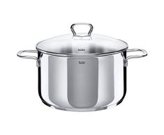 Silit Style Olla Baja, Acero Inoxidable Pulido, 24 cm