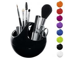 Spirella 10,5 x 10,5 x 9,5 cm, Negro colección Bowl, Cesta, Poliestirol