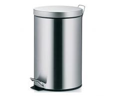 kela 10927 - Cubo de Basura para baÃ±o, Color Gris/Plateado