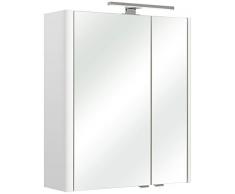 Pelipal 359Â piolo Armario con Espejo Bardi, Madera, Blanco Brillante, 20Â x 60Â x 70Â cm