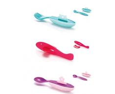 Guzzini - Cubertería Infantil, diseño de Irene Guerrieri, 19 x 19 x 6 cm, Multicolor