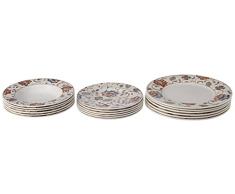 Churchill China Ambience Earthenware, Vajilla de 18 Piezas, Loza, Variados, 27x20x27 cm