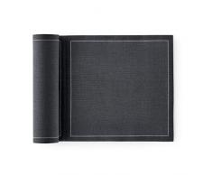 MYdrap servilletas Almuerzo y Fiesta Tejido/Lin Rollo de servilletas, Tela, Gris Intense, 20 x20 cm