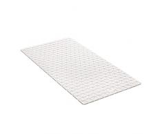 TATAY Alfombra de BaÃ±era Antideslizante, Caucho SBS - TP con 94 Ventosas, Rectangular, DiseÃ±o Diamond, Blanco. Medidas 72 x 36 cm