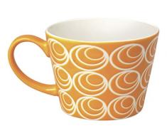 Excelsa etnika Taza Jumbo 415Â ml, Porcelana, Naranja, 11Â x 11Â x 8Â cm