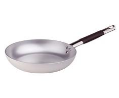 Ollas Agnelli Pan avellanado Baja, Aluminio, 3 mm de Espesor, con Mango Tubular de Acero Inoxidable Cool, de Plata, 36 cm