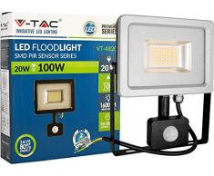 V-TAC 5715Â a, Foco LED, metal, 20Â W, Integrado, Negro