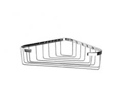 CM Bath Jabonera Rinconera Brillo, Metal, Cromo Brillante, 22.1x22.1x72 cm