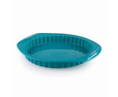 Lacor - 68766 - Moldes ReposterÃa Platinum, Molde Redondo Rizado, Molde Silicona, Antiadherente, Flexible, Libre de BPA, Apto para Microondas, 30x4,5 cm, 1,2 L