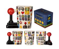 PUCKATOR Taza de cerÃ¡mica de Dolomita de Game Over Joystick
