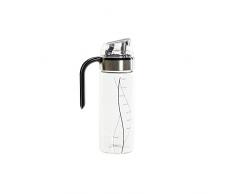 Aceitera DKD Home Decor Negro Transparente Acero Inoxidable Vidrio de Borosilicato (450 ml) (10.5 x 7 x 22 cm)