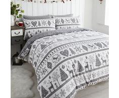 Noel Colcha Funda de edredÃ³n y Almohada Ã¡rboles de Navidad Juego de Ropa de Cama, Color Gris, Solo
