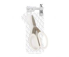 Xcut Tijeras para manualidades (17,1 cm), color blanco y plata
