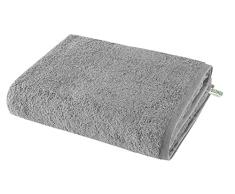 Toalla de Sauna de Rizo Montreal, 100 x 150 cm, Gris, 500 g/mÂ², 100% algodÃ³n orgÃ¡nico, Suave, Fabricada en Verde, 2020104
