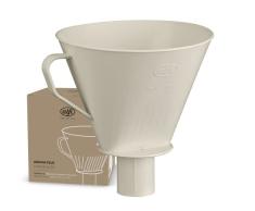 alfi Aroma Plus, Oatmeal Beige, Filtro de cafÃ© de plÃ¡stico para Papel tamaÃ±o 4, infusiÃ³n de cafÃ© filtrado Directamente en la Jarra, con pitorro, con asa, para lavavajillas, sin BPA
