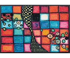 Wash&Dry Felpudo, AcrÃ­lico, Multicolor, 50x75x0.7 cm