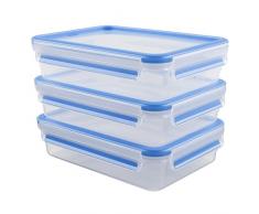 Emsa 515645 Recipiente hermético, Transparente/Azul, 1,20 L