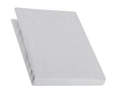 aqua-textil Pur Sábanas Ajustables Cama Boxspring Cama de Agua algodón Elastano 140x200-160x220 cm Gris Plateado