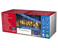 Gnosjö Konstsmide WB 4650-507 Konstsmide Cadena de Luces LED, expansión de 24 V, Multicolor, Negro, 200 bombillas