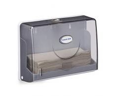 Relaxdays Dispensador Toallas Papel, Formato H2, Secamanos, Expendedor TisÃº Industrial, 20,5x27,5 x10 cm, Gris y Blanco