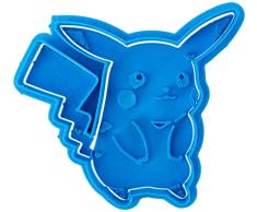 Cuticuter PokÃ©mon Pikachu Cortador de Galletas, PlÃ¡stico, Azul, 8x7x1.5 cm