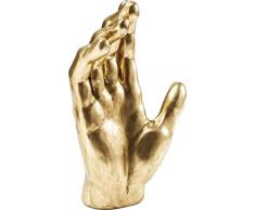Kare 4025621302018 Figura Decorativa Mano, Oro, 35 x 12 x 23 cm
