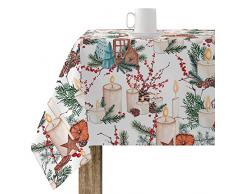 BELUM | Mantel Navidad | Mantel Antimanchas Mesa Rectangular Resinado | Mantel resinado (Tacto plastificado) | Mantel Mesa | Mantel Mesa hogar (200X140 cm)