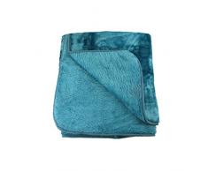 Amago Manta de sofá, Sensación de Cachemira, Azul Petróleo, 220 x 240 cm, 40024-54-2040