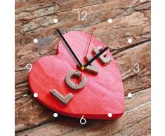 Contento Reloj de Pared de Cocina - corazÃ³n de Love