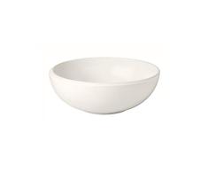 Villeroy & Boch 10-4264-3170 Fuente Redonda M NewMoon, Cuenco Mediano para sopas y crujientes ensaladas, Porcelana Premium, Blanca, Apta para lavavajillas, Porcelain, 2150 ml