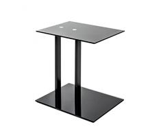 Haku Möbel Mesa Auxiliar, Metal, Negro, 35D x 45W x 50H