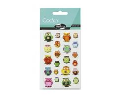 Maildor Cooky Animal-Lote de 8 Pegatinas, 17x8.1x1.5 cm