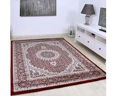 VIMODA Alfombra clÃ¡sica Muy tupida con Motivo Oriental en Color Rojo - Calidad excelente, MaÃe:80 x 150 cm