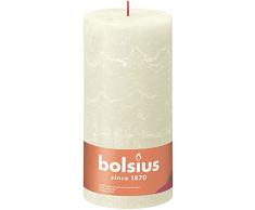 Bolsius Vela rÃºstica XXL â Marfil â Juego de 4 velas decorativas para el hogar, duraciÃ³n de la combustiÃ³n de 125 horas, sin perfumar, cera vegetal natural, sin aceite de palma, 20 x 10 cm â Pascua