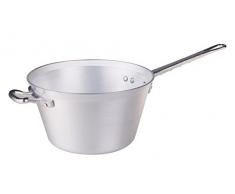 Ollas Agnelli Leaky Aluminio BLTF, con Mango de Acero Inoxidable, Plata, 30 cm