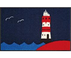 Wash+Dry - Alfombra Leuchtturm 50x75, Azul