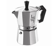Bialetti Junior Cafetera, Aluminio, Plata, 3 Tazas
