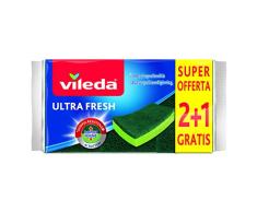Vileda - Estropajo Ultra Fresh, formato 2+1, verde