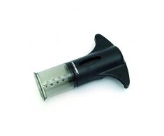 Fackelmann Sacacorchos sin Fin con cortacÃ¡psulas, ABS, plÃ¡stico y Acero, Negro y Transparente, 12,5x9,5x4cm