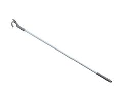 Wenko Palo para colgar HERKULES - Gancho para ropa, Acero, 3 x 76 x 1 cm, Blanco