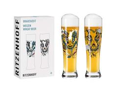 Ritzenhoff Tiempo de Costumbre #4 Vaso de Cerveza de Trigo, 646 milliliters, Glass, Multicolor