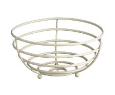 Premier Housewares Helix - Frutero hecho de metal, con capa, color crema