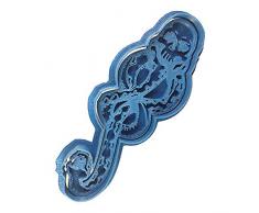 Cuticuter Marca Tenebrosa Harry Potter Cortador de Galletas, Azul, 8x7x1.5 cm