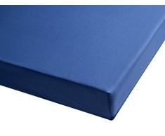 Sancarlos - Sábana bajera , 100% Algodón percal, Color azul marino, Cama de 150