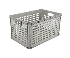 keeeper Robert Caja de almacenaje, Gris Claro, 60 x 40 x 32 cm, 64 L, Light Grey