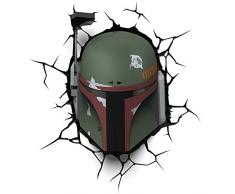 Disney 3DLIGHTFX - Lámpara 3D SW Bobba Fett, MULTICOLOR, 27 x 14.5 x 32 cm