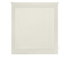 Blindecor - Estor Enrollable, Tela , Beige con motas blancas , 150 x 180 cm
