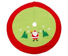 small foot company 11387 Manta Navidad Santa, de Tela de Fieltro, Adorno para árboles decoración, Normal